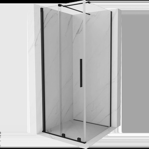 Mexen Velar плъзгаща се душ кабина 100 x 100 см, прозрачна, черна - 871-100-100-01-70 (871-100-100-01-70)
