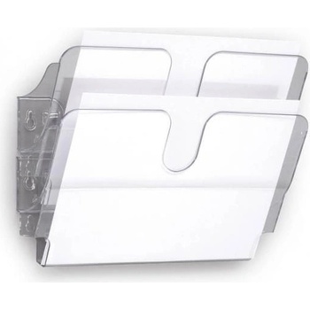 Durable Sada stojanov na prospekty FLEXIPLUS 2 A4 transparentná horizontálna