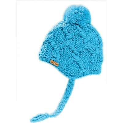 dětská celopodšitá pletená čepice Pletex H114 tyrkysová