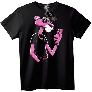 NOONEBRAND Тениска Pink Panther Селфи - S, White