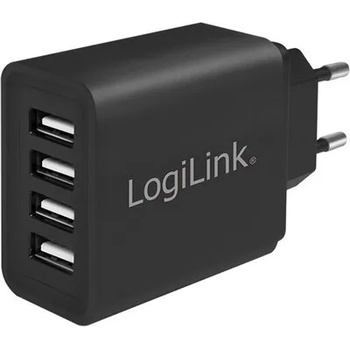 Image 1 of LogiLink USB Charger 4x, 4.8A, black, Logilink PA0211