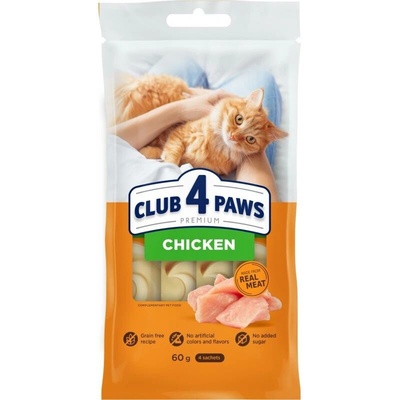 Club 4 Paws Premium kuracie 4 x 15 g