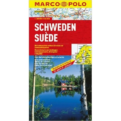 Švédsko sweden 1:800 000