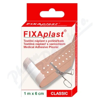 FIXAplast CLASSIC tex. s vankúšikom 1 m x 6 cm