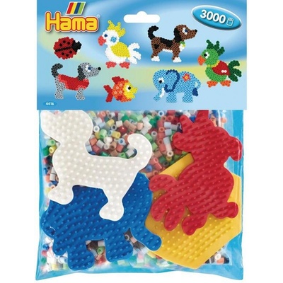 Hama zažehlovací korálky - MIDI Blistr, 3000ks Set B a 4 podložky – Zboží Dáma