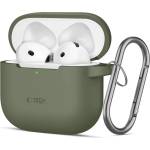Tech-protect силиконов кукичка Apple AirPods 4 маслиненозелен (5906302370085)
