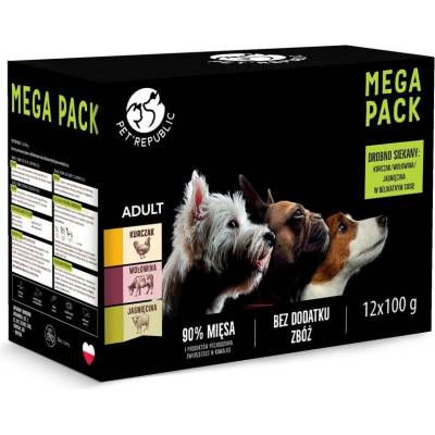 PetRepublic Mega Pack Chicken Beef Lamb 12 x 100 g