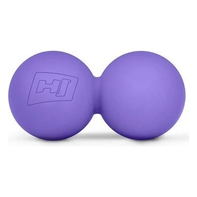 Hop-Sport Dvojitá masážna loptička 63 mm - fialová