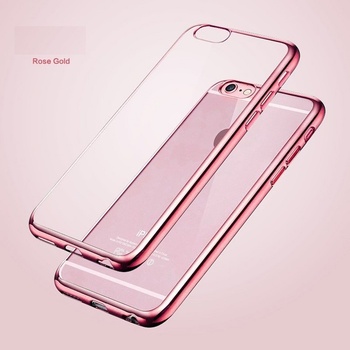 Pouzdro Telekryty Silikonové - Metal Ring iPhone 7 růžové