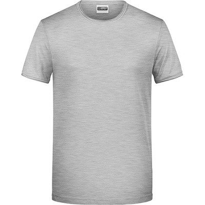 James & Nicholson pánske tričko 8002 grey Heather