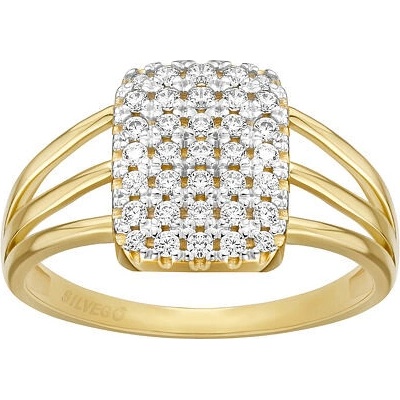 SILVEGO Zlatý prsten Kaelyn ze žlutého zlata s Brilliance Zirconia FNNNF245RGYW