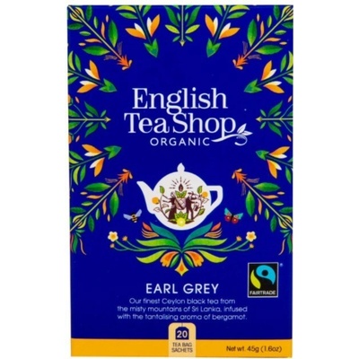 English Tea Shop Černý čaj Earl Grey s bergamotem BIO 20 sáčků