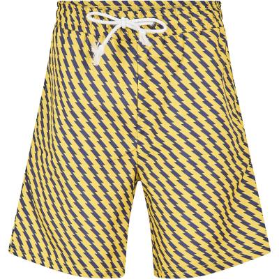 Criminal Damage Поларени къси панталони Criminal Damage Men's Zizi Fleece Jogger Shorts - Yellow/Black