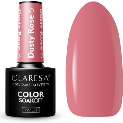 Claresa gél lak na nechty Dusty rose nr. 6 5 g