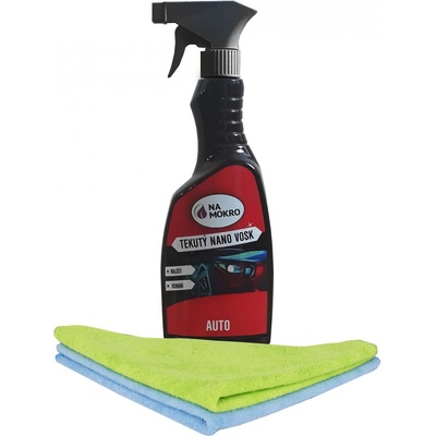 Nasucho Tekutý nano vosk AUTO 500 ml +2x utěrka