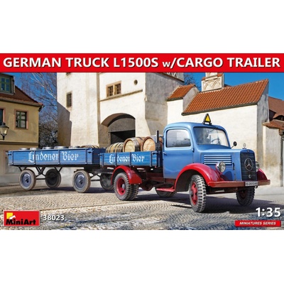 MiniArt German Truck L1500S w/Cargo Trailer 1:35