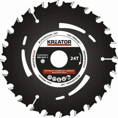 Kotouč na dřevo KREATOR KRT020301 135x20 mm