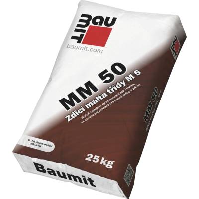 Baumit MM 50 - vápenocementová zdicí malta balení 25 kg 1 ks