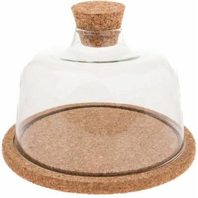 Casa de Engel Стъклен капак с корков поднос височина 11 см, 18/180 Casa de Engel | Lilav | Home | UNI