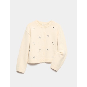 Marks & Spencer Блестящ кардиган (6-16 години) Marks & Spencer кремав Marks & Spencer | Bezhov | Момичешки | 7-8 години