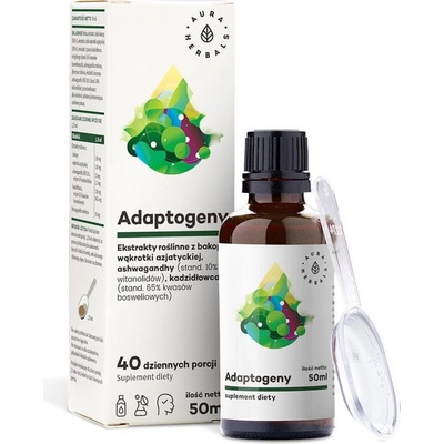 Aura Herbals Adaptogeny bacopa, gotu kola, ashwaghanda, boswellia serrata 50 ml