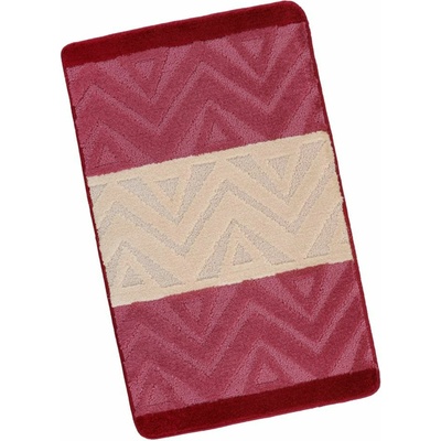BellaTEX Килимче за баня 60x100cm шеврон бордо Bellatex Bellatex | Cherven | Home | UNI