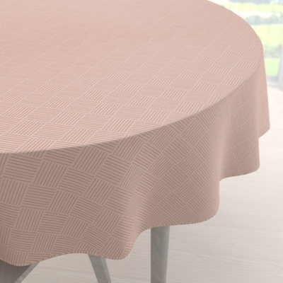 Biante Teflónový okrúhly obrus Milano TF-048 svetlo ružový Ø 100 cm