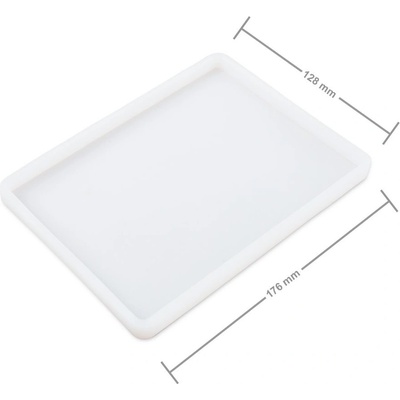 Manumi Silikonová forma na odlévání kreativní hmoty obdélník 176x128x10mm 1 ks