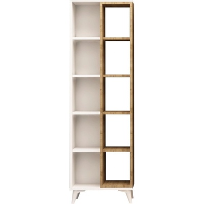 Kalune Design knižnica Enzamu biela/dub