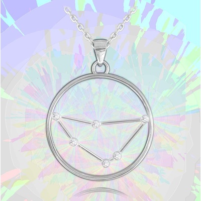 MINET Stříbrný Stars Kozoroh Czech Crystal JMAS9501SN45