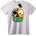 NOONEBRAND Тениска Skull Чете Книга - 2XL, White