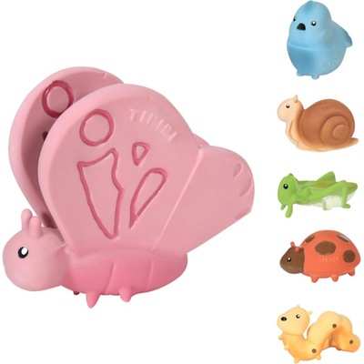 Tikiri Garden Friends hrkálka a hryzátko z prírodnej gumy Lúčny koník