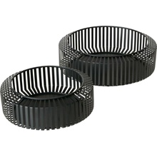 Boltze Dekorativní kovové misky VIKI 24 - 30 cm 2 ks