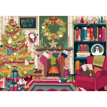 Pieces & Peace - Puzzle Festive Fireplace - 2 000 piese