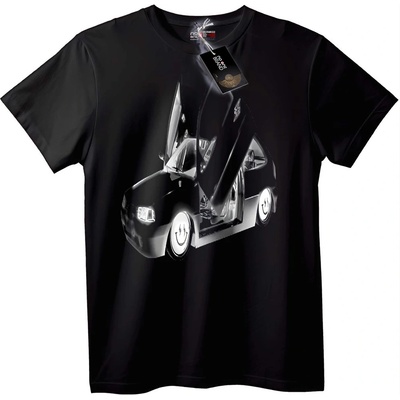 NOONEBRAND Тениска с Усмихната Кола - XS, White