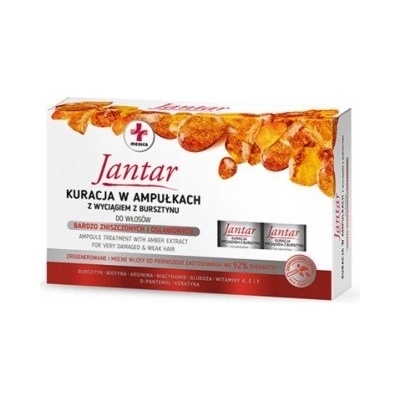 Ideepharm Medica Jantar obnovujúca kúra pre poškodené a krehké vlasy 5 x 5 ml