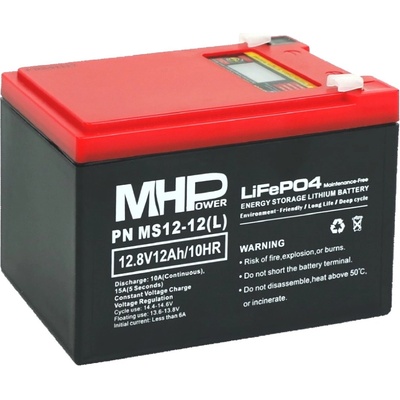 LiFePO4 12,8V 12Ah MHPower MS12-12(L) F2-6,3mm – Zboží Živě