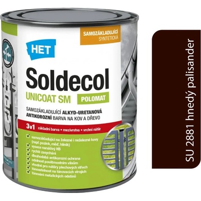 Het Soldecol Unicoat SM SU 2881 hnedý palisander 2,5l