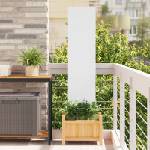 vidaXL Екран за градинска неприкосновеност Бяло 32 x 140 см (876218)