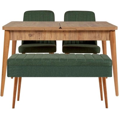Sconto Jedálenská zostava Vina 10 borovica atlantic / zelená