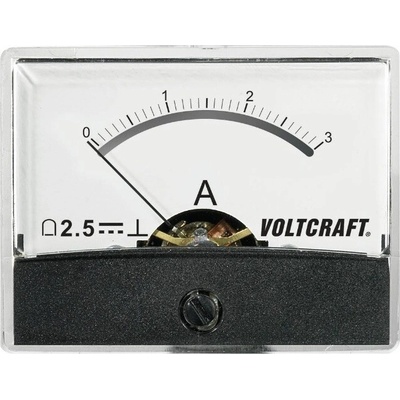 Voltcraft Panelové meradlo AM-60X46/3A/DC Zabudované meracie zariadenie AM-60X46/3A/DC 3A otočná cievka