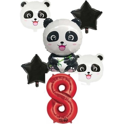 Balónkový set Panda 8.narozeniny
