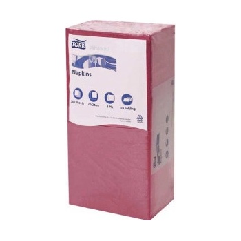 Tork Advanced servítky 2-V 33x33 Bordeaux TORK/477213PAK 250ks