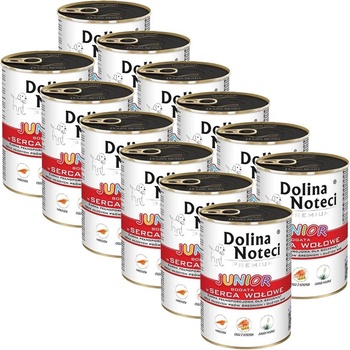Dolina Noteci Долина Нотеци Премиум Юниор Богат на Телешки Сърца 12 x 400 г