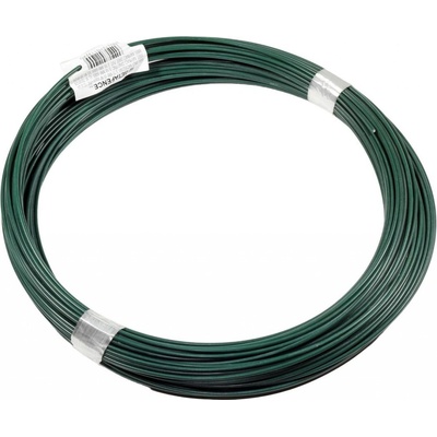 Vázací drát, zelený, ø 2 mm × 100 m, pozink, PVC potah 7026090