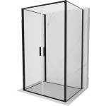 Mexen Exo-B Duo 3S душ кабина 3-стенна люлееща се 90 x 120 см, прозрачна, черна (814-090-120-70-00-3S)