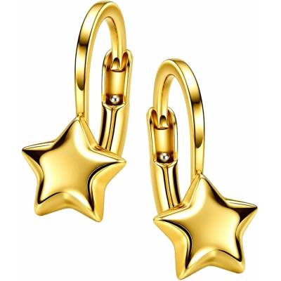 Zlaton Náušnice žluté zlato hvězda visací 1.5cm 1.75g O06052613622