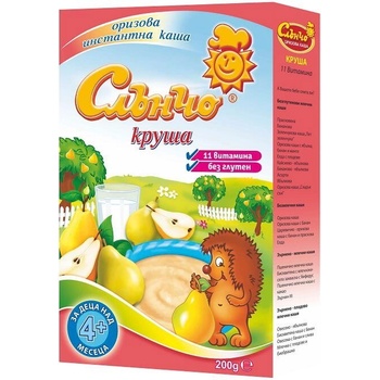Слънчо оризово млечна каша с круша - 200 г