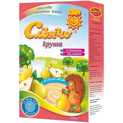 Слънчо оризово млечна каша с круша - 200 г