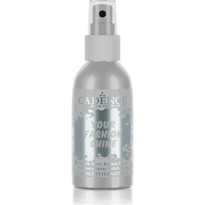 Perleťový sprej na tmavý textil 100 ml stříbrná